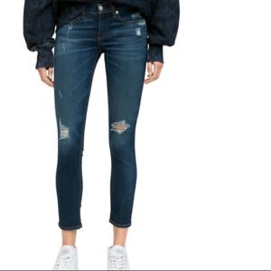 Rag & Bone Collette Dark Wash Skinny Capri Jean 28